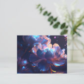Postale bloemkaart briefkaart (Staand voorkant)