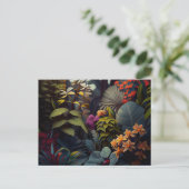 Postale bloemkaart briefkaart (Staand voorkant)