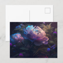 Postale bloemkaart