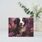Postale Bouquet-kaart van Chiens Briefkaart (Staand voorkant)