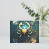 Postale Cancer Zodiac Briefkaart (Staand voorkant)