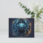 Postale Cancer Zodiac Briefkaart (Staand voorkant)