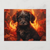 Postale Canine-bloemkaart Briefkaart (Voorkant)