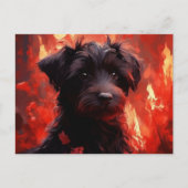 Postale Canine Brûlante Briefkaart (Voorkant)
