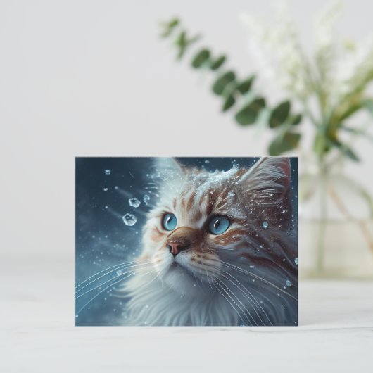 Postale Cat Divers-kaarten Briefkaart (Staand voorkant)