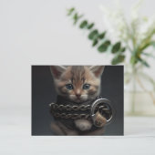 Postale Cat prisoner Briefkaart (Staand voorkant)