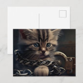 Postale Cat prisoner Briefkaart (Voorkant / Achterkant)