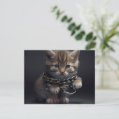 Postale Cat prisoner Briefkaart (Staand voorkant)