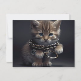 Postale Cat prisoner Briefkaart