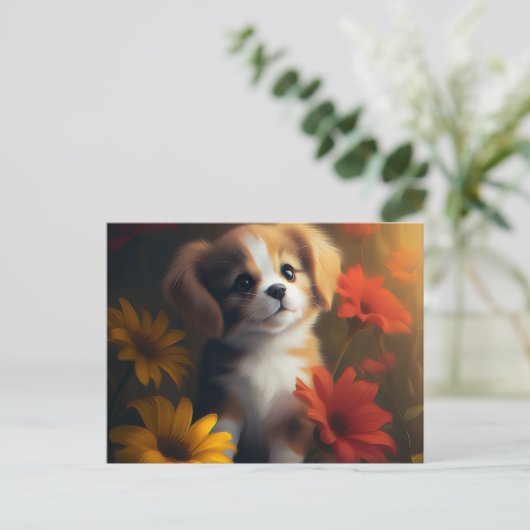 Postale CatDog-kaart Briefkaart (Staand voorkant)