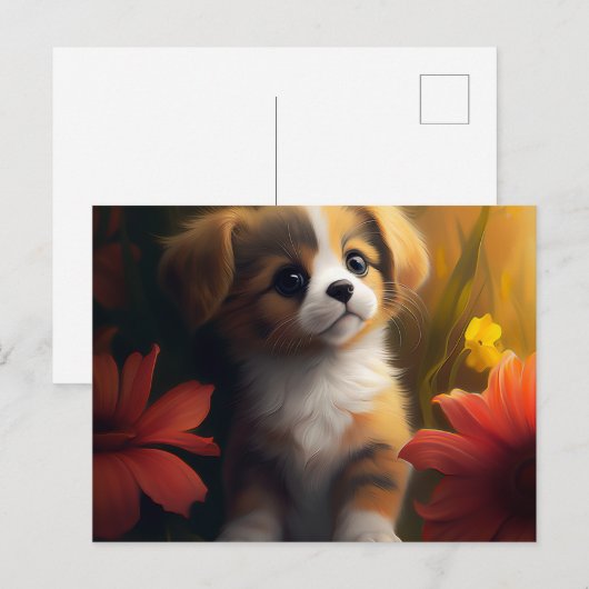 Postale CatDog-kaart Briefkaart (Voorkant / Achterkant)