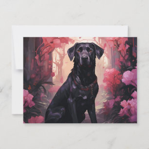 Postale Faithful Among Flowers-kaart Briefkaart