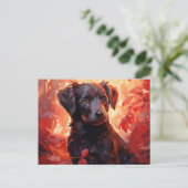 Postale Feu Fleuri Briefkaart (Staand voorkant)