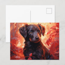 Postale Feu Fleuri