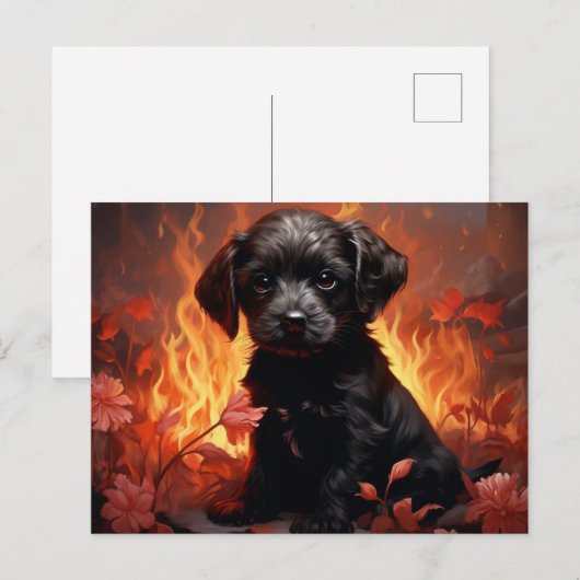 Postale Feuillage Floral Briefkaart (Voorkant / Achterkant)