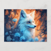 Postale fox-blauwe kaart (Voorkant)