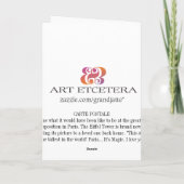 Postale greedekaart kaart (Achterkant)