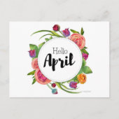 Postale Hello April-kaart Briefkaart (Voorkant)