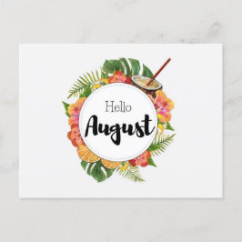 Postale Hello August Briefkaart