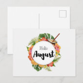 Postale Hello August Briefkaart (Voorkant / Achterkant)