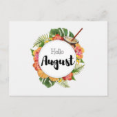 Postale Hello August Briefkaart (Voorkant)