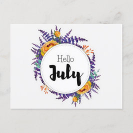 Postale Hello July Briefkaart