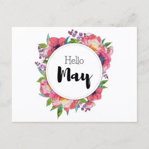 Postale Hello May-kaart Briefkaart