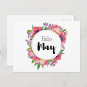 Postale Hello May-kaart Briefkaart (Voorkant / Achterkant)