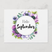 Postale Hello September Briefkaart (Voorkant)