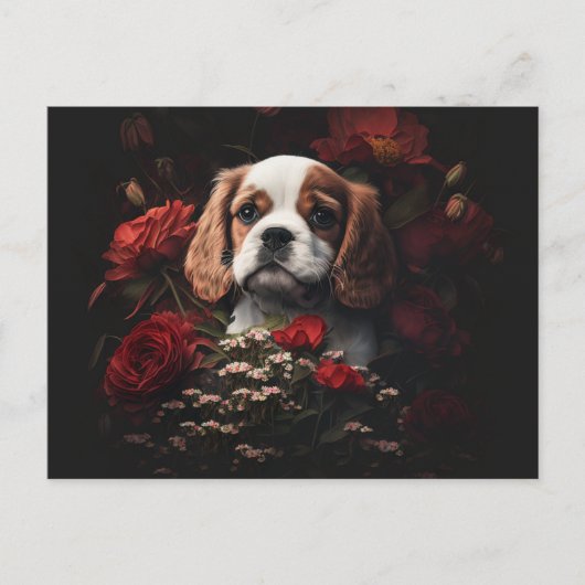 Postale hond Fleur kaarten (Voorkant)