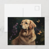 Postale hond Fleur kaarten (Voorkant / Achterkant)