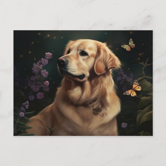 Postale hond Fleur kaarten (Voorkant)