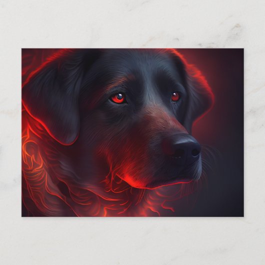 Postale hond Rode kaarten (Voorkant)