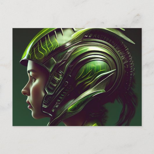 Postale kaartjes Meisjes Futurisme Briefkaart (Voorkant)