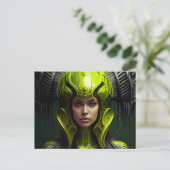 Postale kaartjes Meisjes Futurisme Briefkaart (Staand voorkant)