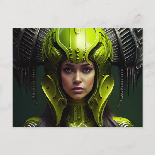 Postale kaartjes Meisjes Futurisme Briefkaart (Voorkant)