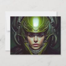 Postale kaartjes Meisjes Futurisme