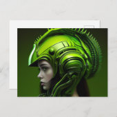 Postale kaartjes Meisjes Futurisme Briefkaart (Voorkant / Achterkant)