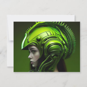 Postale kaartjes Meisjes Futurisme Briefkaart