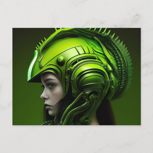 Postale kaartjes Meisjes Futurisme Briefkaart (Voorkant)