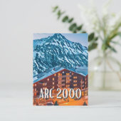 Postale Les Arcs 2000 Skiresort Briefkaart (Staand voorkant)