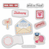 Postale Liefde Pen Vriend Vinyl Stickers (Voorkant)