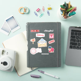Postale Liefde Pen Vriend Vinyl Stickers