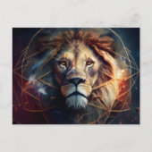 Postale Lion Zodiac Briefkaart (Voorkant)