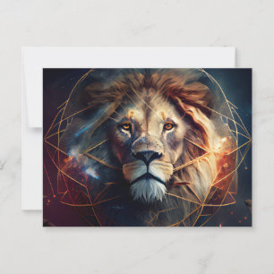 Postale Lion Zodiac Briefkaart