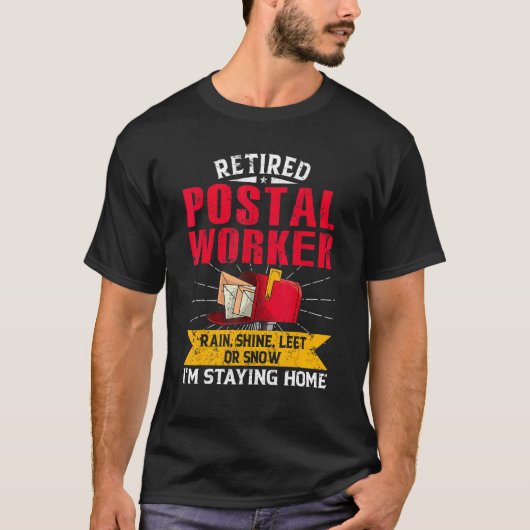 Postale pensionering Postpostale werknemers T-shirt (Voorkant)