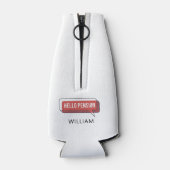 Postale postarbeider in ruste Postale Persoonlijke Flesjeskoeler (Achterkant)