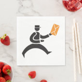 Postale postbezorging pictogram Napkins Servet (Insitu)