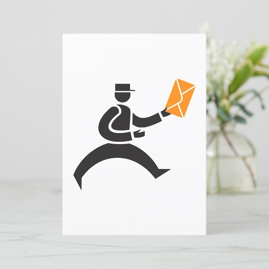 Postale postbezorging Pictogram uitnodiging