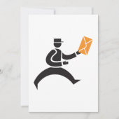 Postale postbezorging Pictogram uitnodiging (Voorkant)